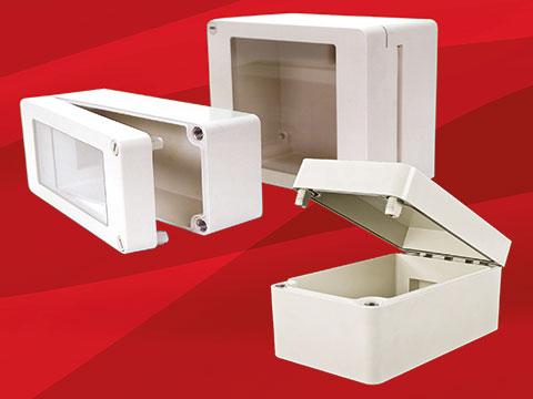Hinged-lid GRP enclosures now available in eight sizes