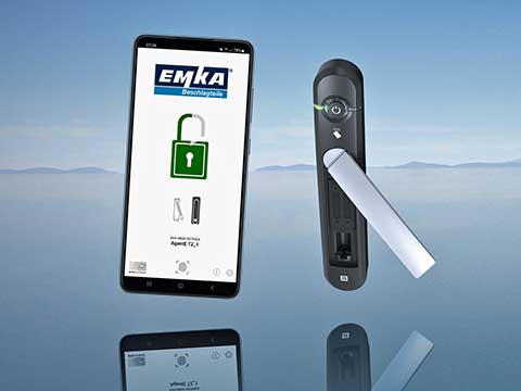 Unlock your cabinets using your smartphone with EMKA app
