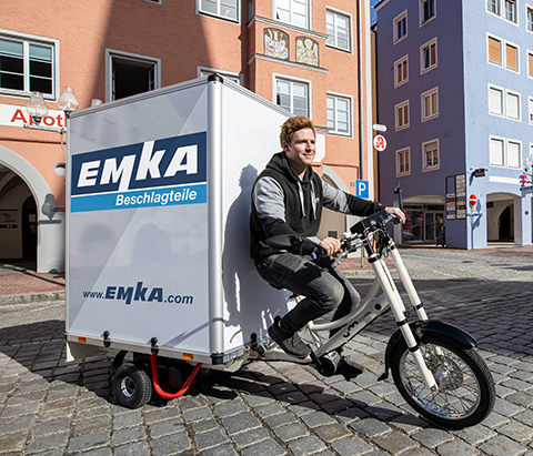 Emka locking technology turns cargo bike into mobile safe