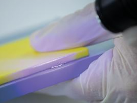 Nanosilica filled, dual curable adhesive offers rapid fixturing with LED light