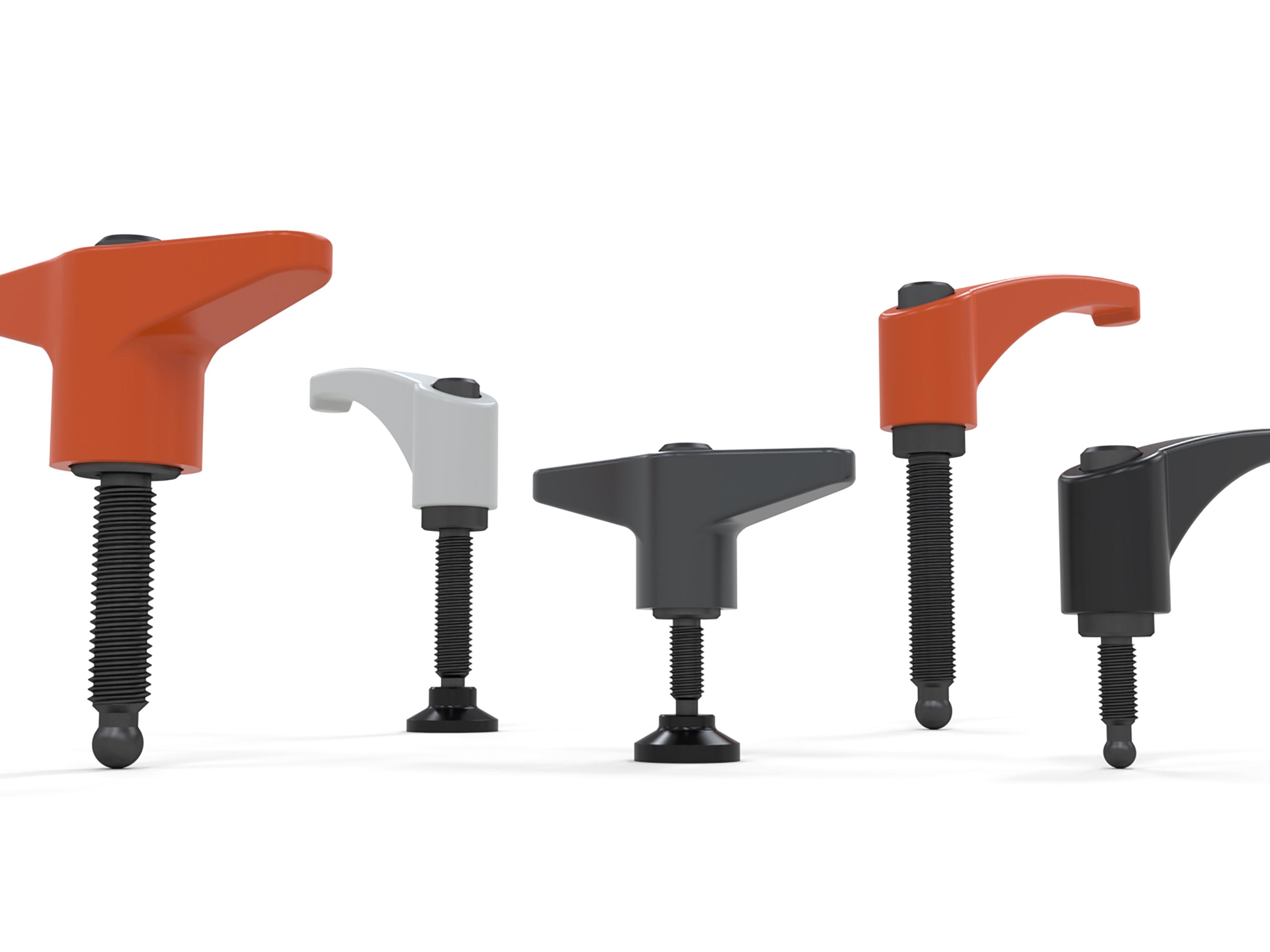 Indexing levers enable flexible and mark-free clamping