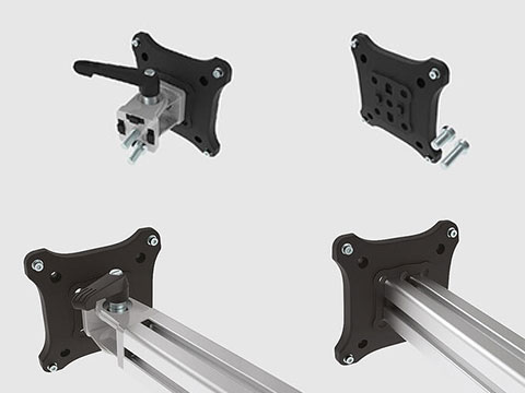 New monitor mounts with locking facility
