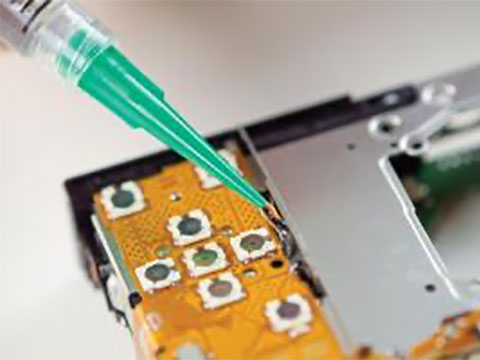 Flexible, thixotropic, one component dual cure epoxy