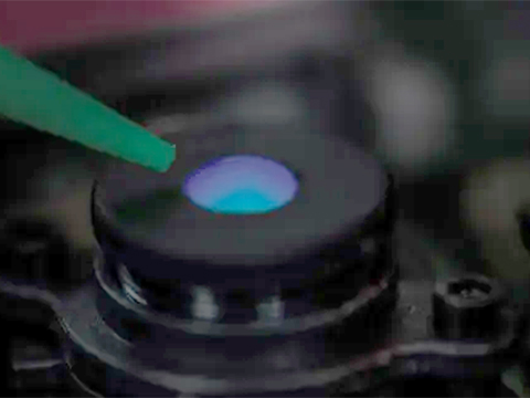 UV curable system with a fluorescent dye meets ISO 10993-5 testing