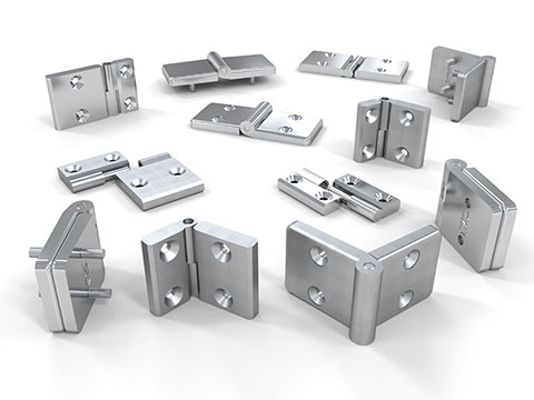 Stainless steel hinges add durability and corrosion resistance