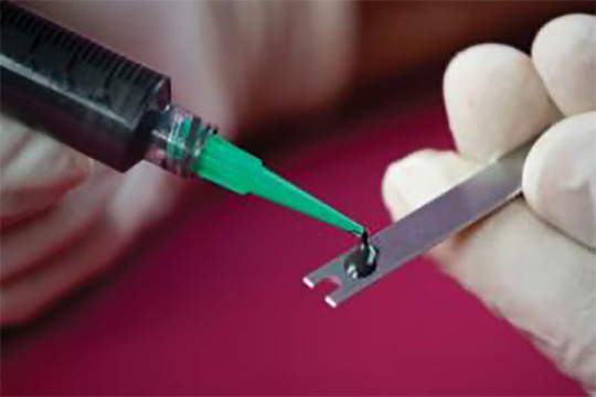 Electrically conductive epoxy meets cytotoxicity standards