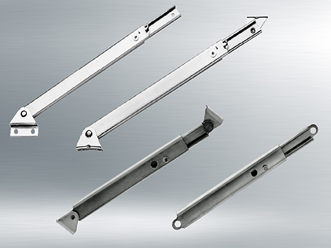 Support stays from FDB Panel Fittings and Weston Body Hardware