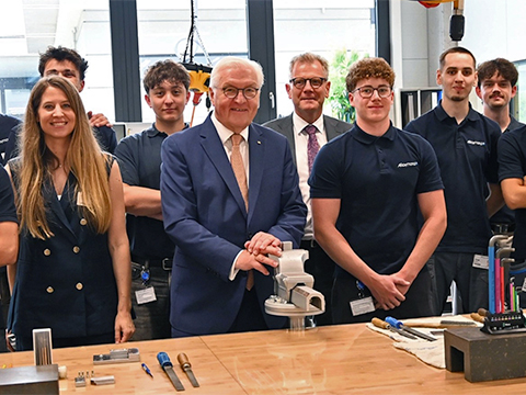 German Federal President Steinmeier visits ARaymond in Lorrach